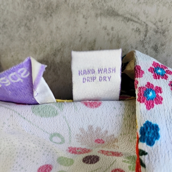 Sacred Threads Boho Patchwork Floral Button Down Top Hippie Size Small - Picture 8 of 14